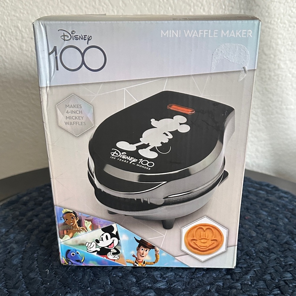 NEW And NEVER USED Disney 100th Anniversary Waffle Maker
